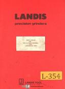 Landis-Landis No. 12 & No. 12 1/2 Centerless Grinding Machine Parts List Manual 1959-No. 12-No. 12 1/2-06